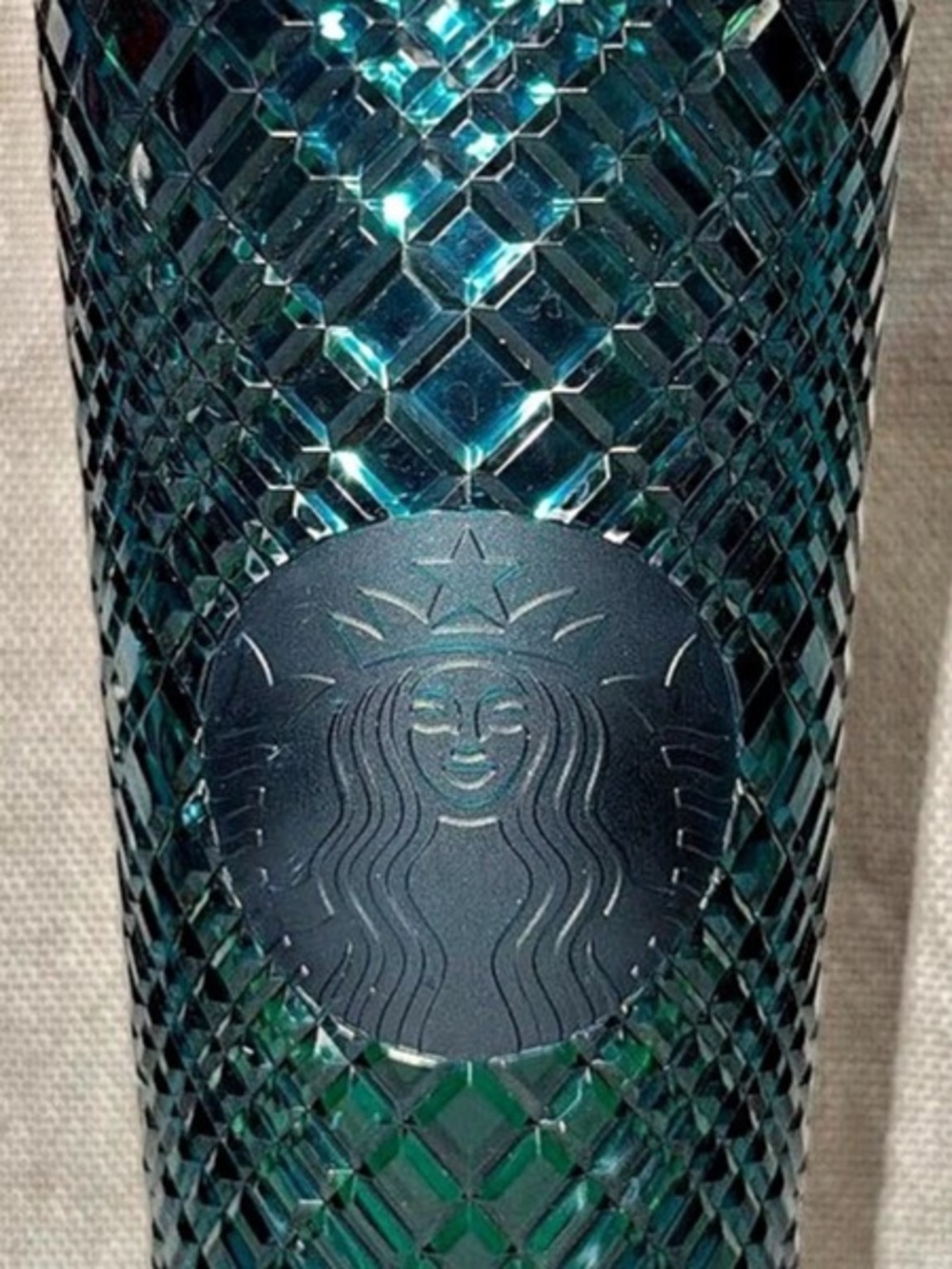 Starbucks Dark Green Studded Cold Cup Tumbler Venti 24 oz